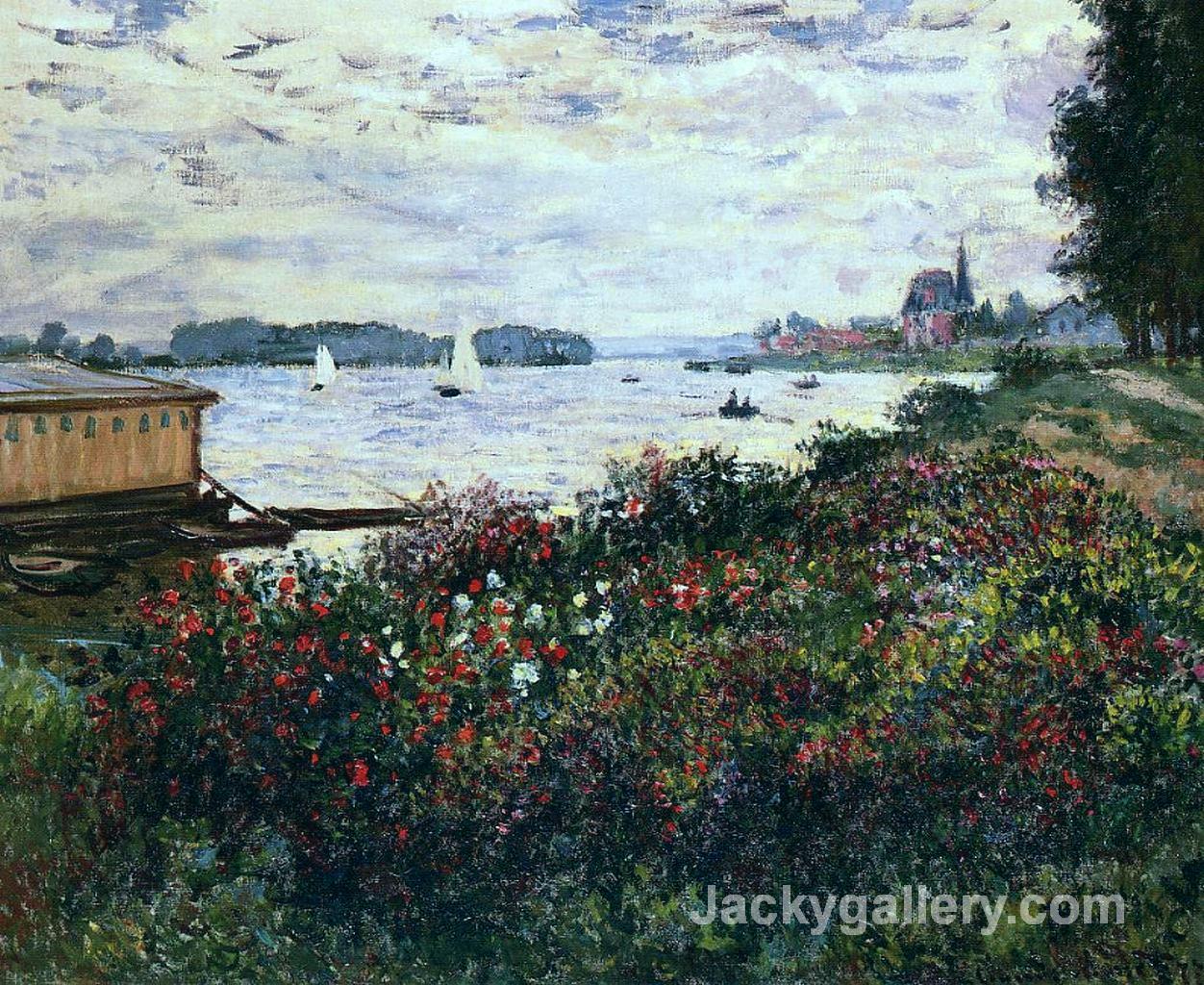 Riverbank at Argenteuil by Claude Monet paintings reproduction